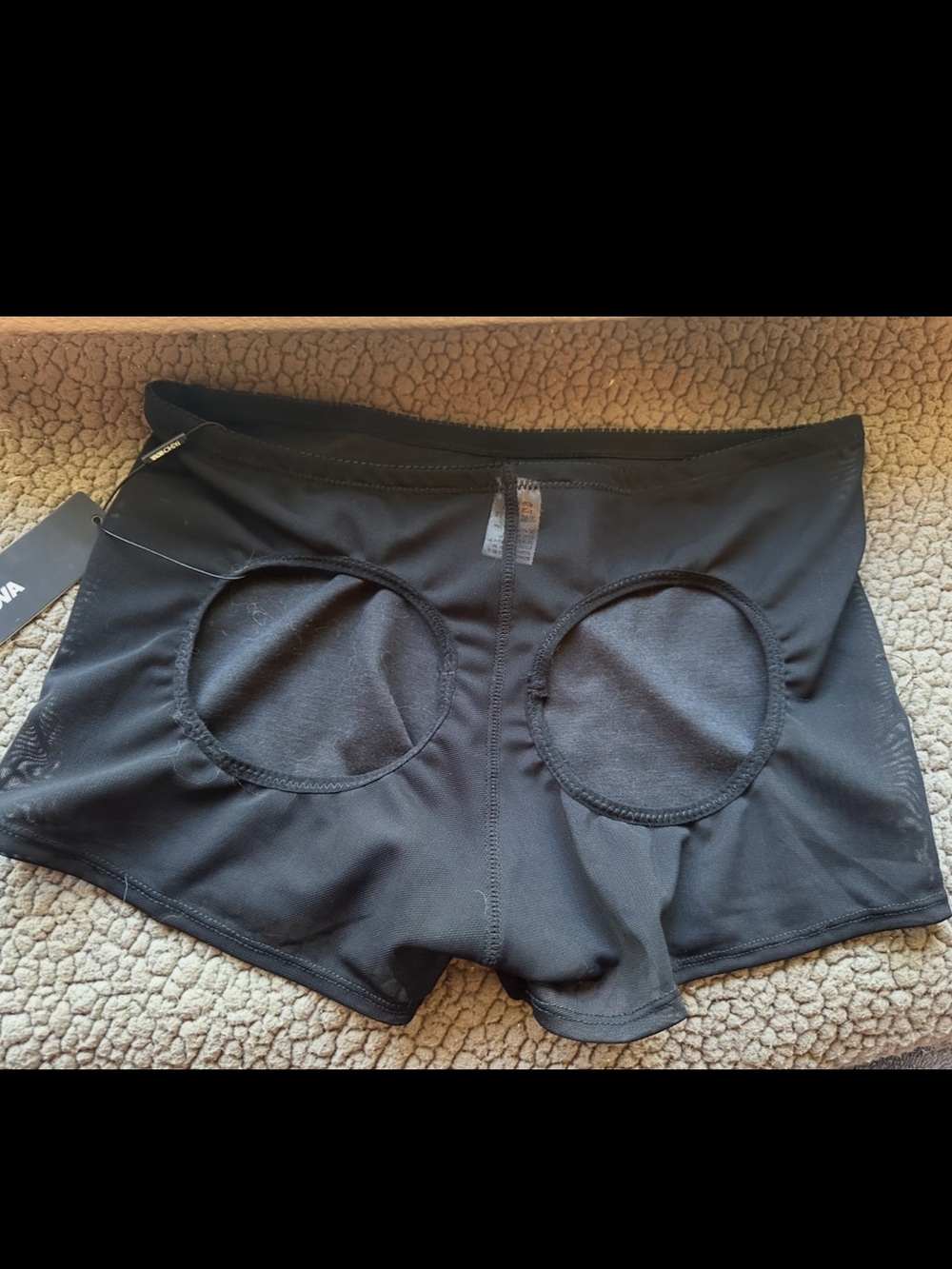NWT Black Booty Lift/Enhancer Boy Short Lingerie